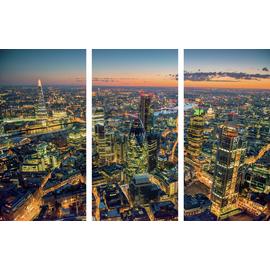 The Art Group London Skyline Canvas Gallery Set - 60x30cm
