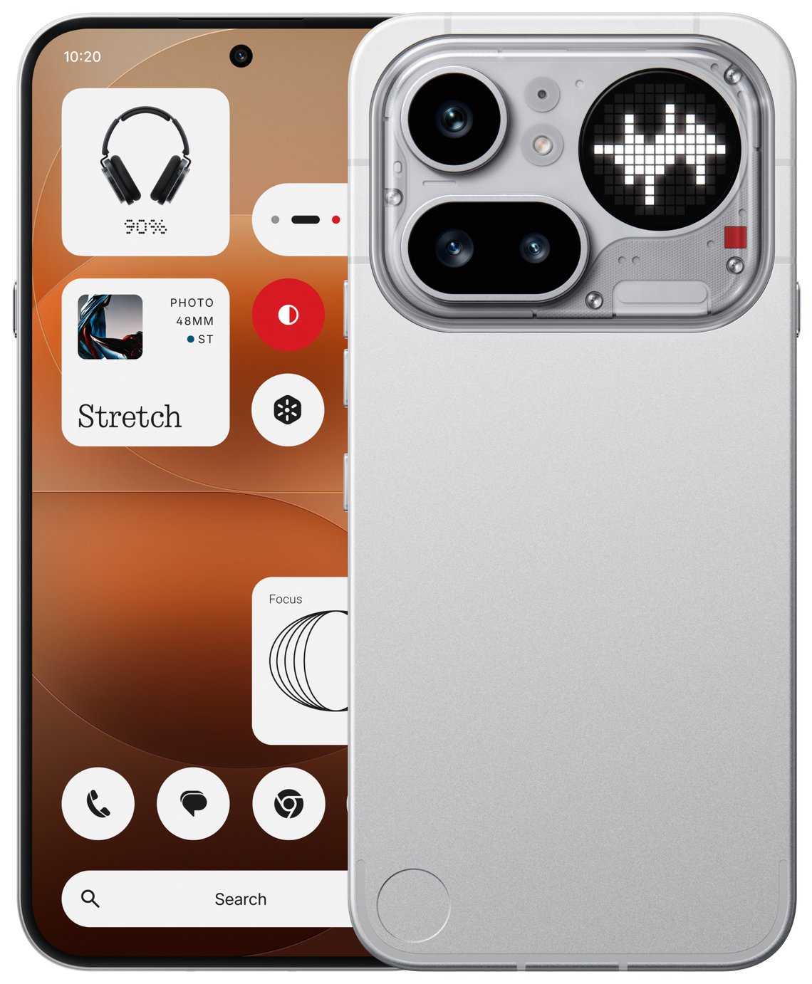 SIM Free Nothing Phone (4a) Pro 5G 128GB AI Phone - Silver