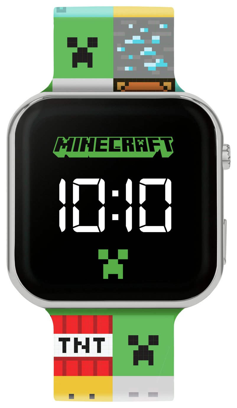 Minecraft Kids Multicoloured LED Digital Watch