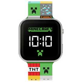 Minecraft Kids Multicoloured LED Digital Watch