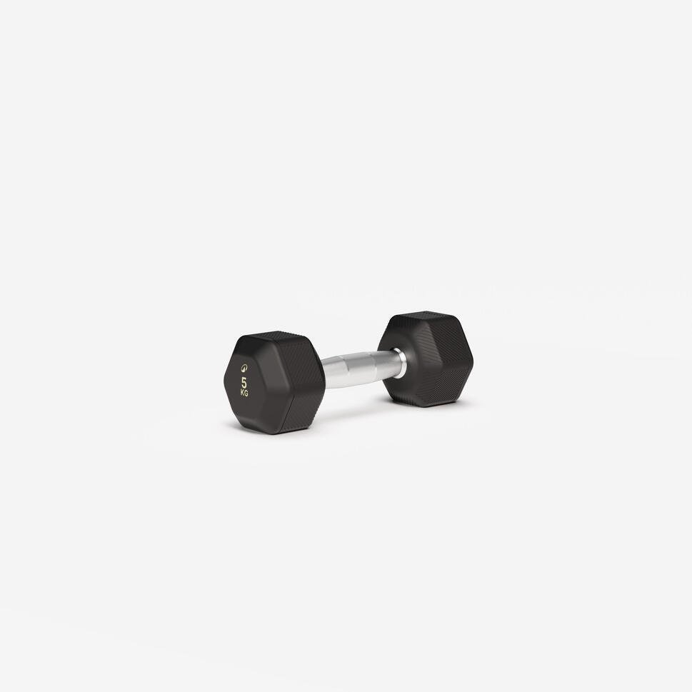 Decathlon Hex Dumbbell - 1 × 5kg