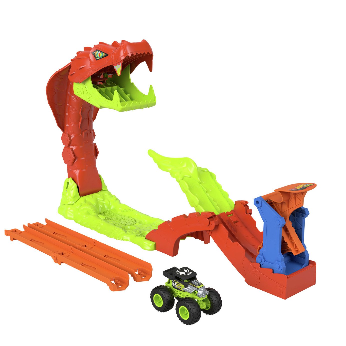 Hot Wheels Monster Trucks Snake Slam Takedown Playset