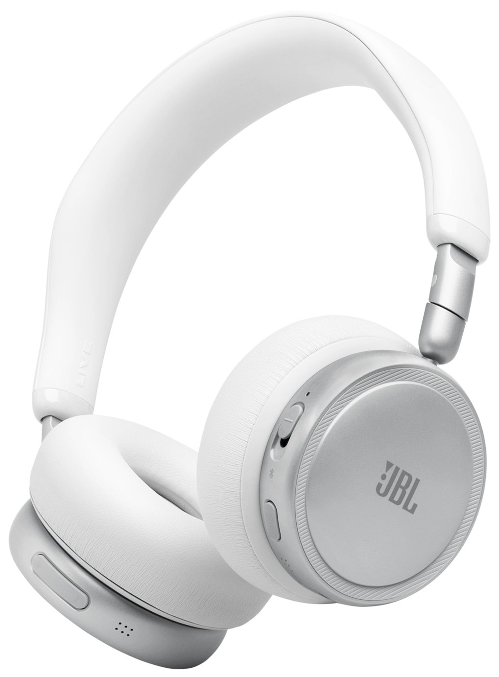 JBL Live 680NC On-Ear Wireless & Wired Noise Cancelling Headphones - White