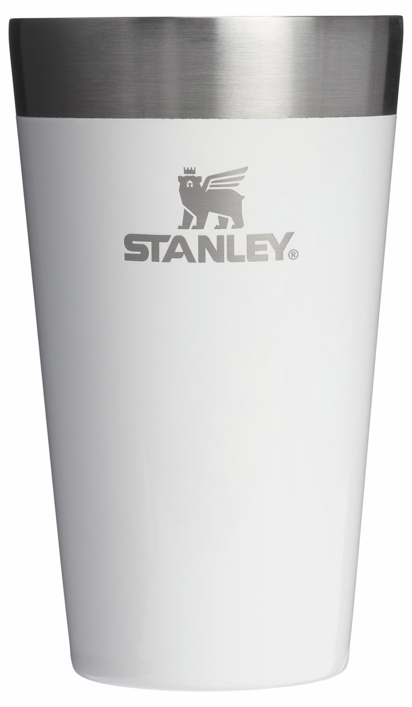 Stanley Stainless Steel Stacking White Adventure Beer Pint - 470ml