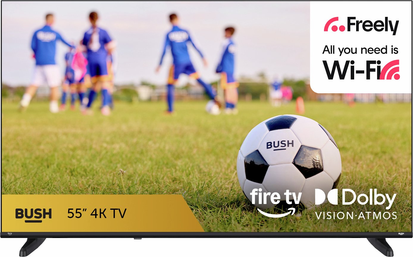 Bush 55 Inch 55USF26 Smart 4K UHD HDR Freely TV