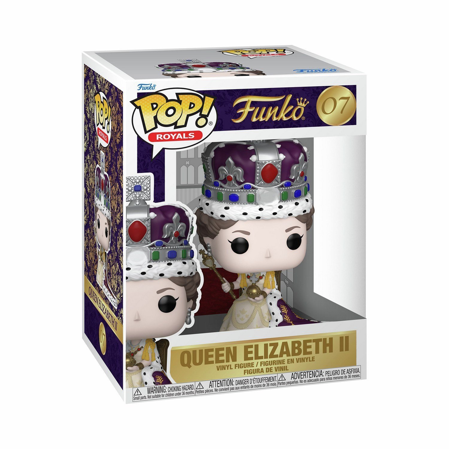 Funko POP! Queen Elizabeth II 5.2 Inches Vinyl Figure
