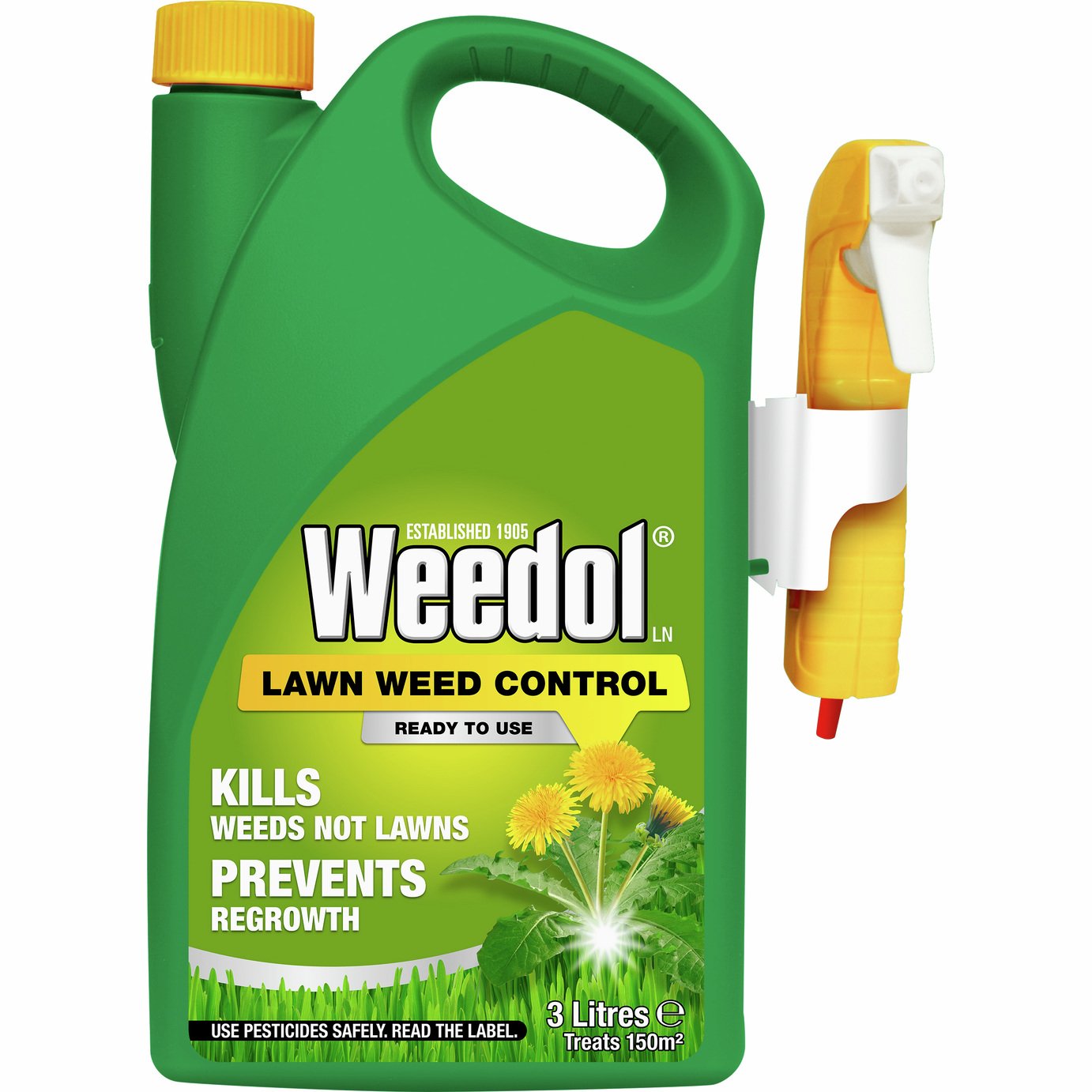 Weedol Lawn Weed Control Ready to Use Weedkiller - 3L