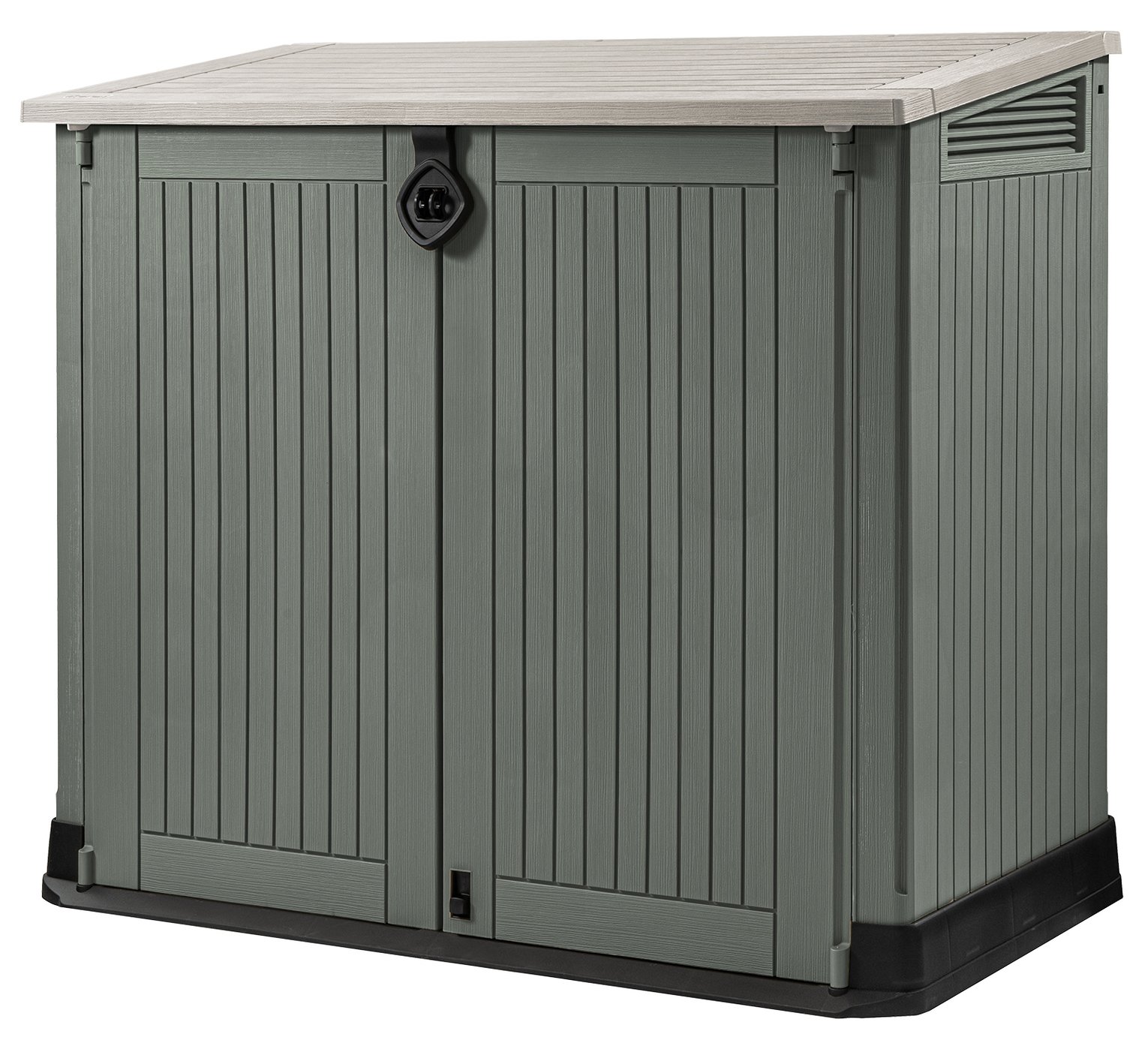 Keter 880L Store It Out Midi Garden Storage - Beige & Green