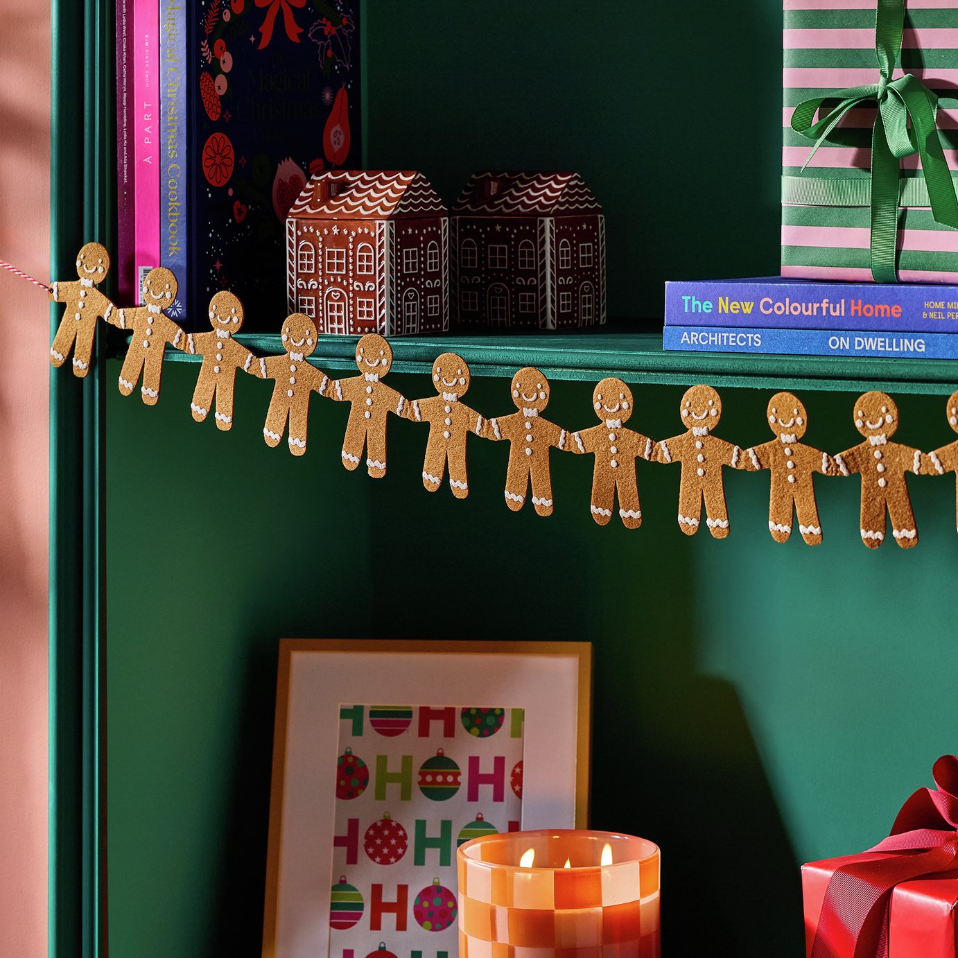 Argos Home Gingerbread Christmas Garland