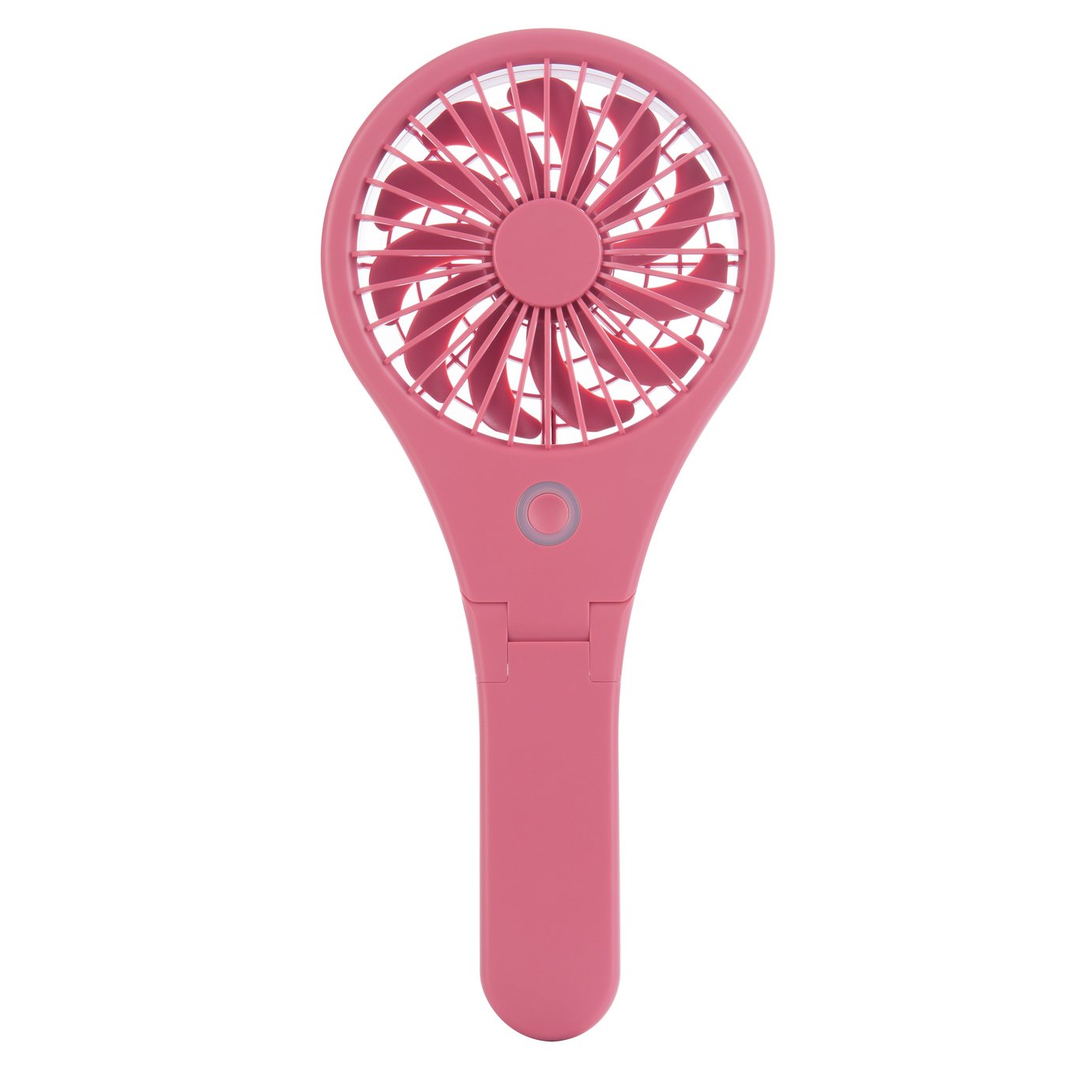 Bush Handheld & Foldable Pink Desk Fan - 4 Inch