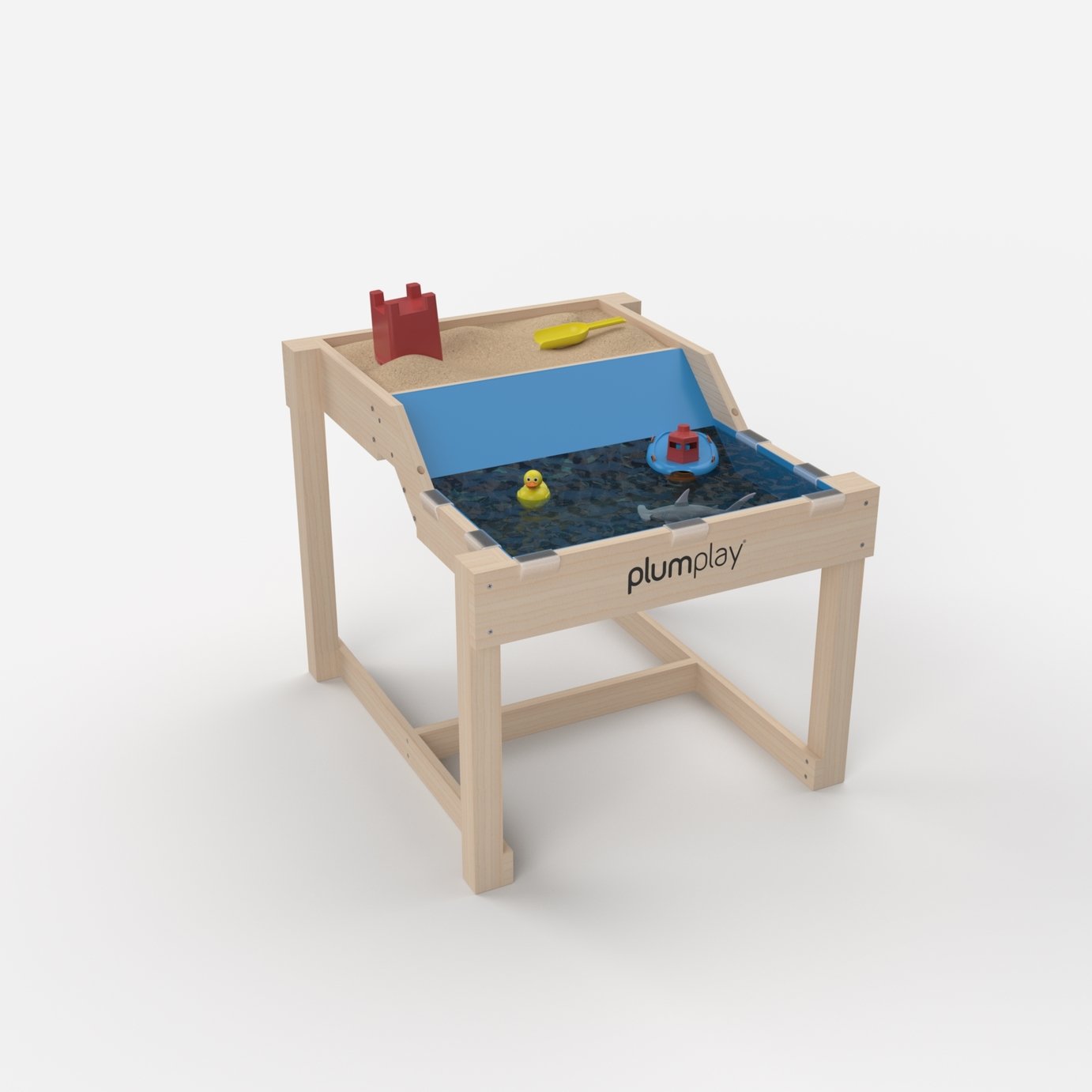 Plum Sandy Cove Wooden Sand and Water Table