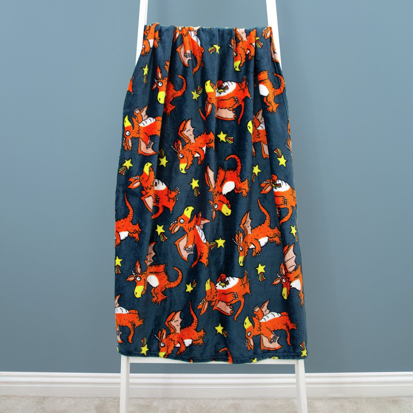 Zog Fleece Throw - Blue - 150x100cm