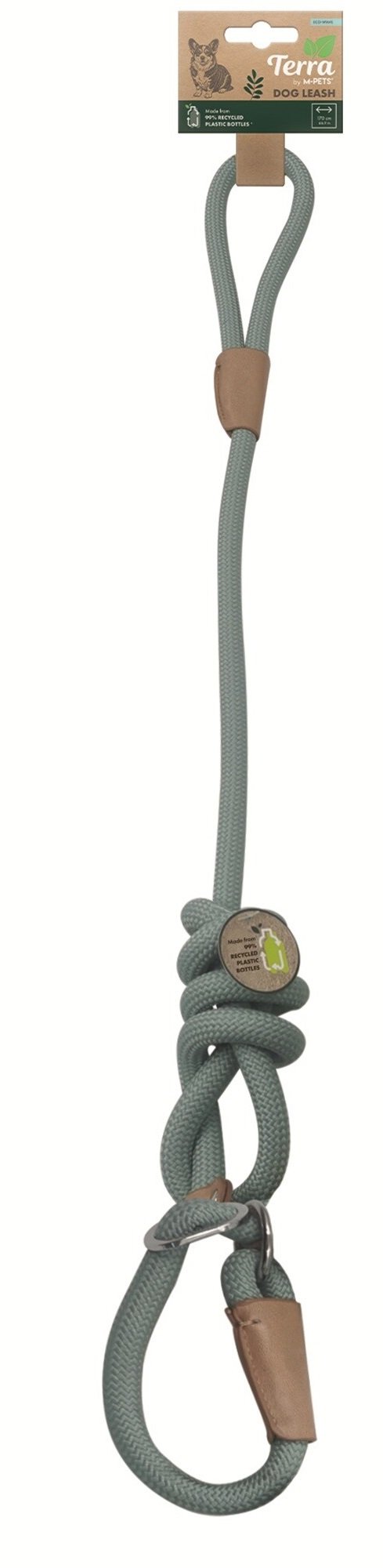 M-PETS Eco Dog Lead and Collar Blue - Small