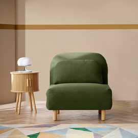 Habitat Benji Single Fabric Chairbed - Green