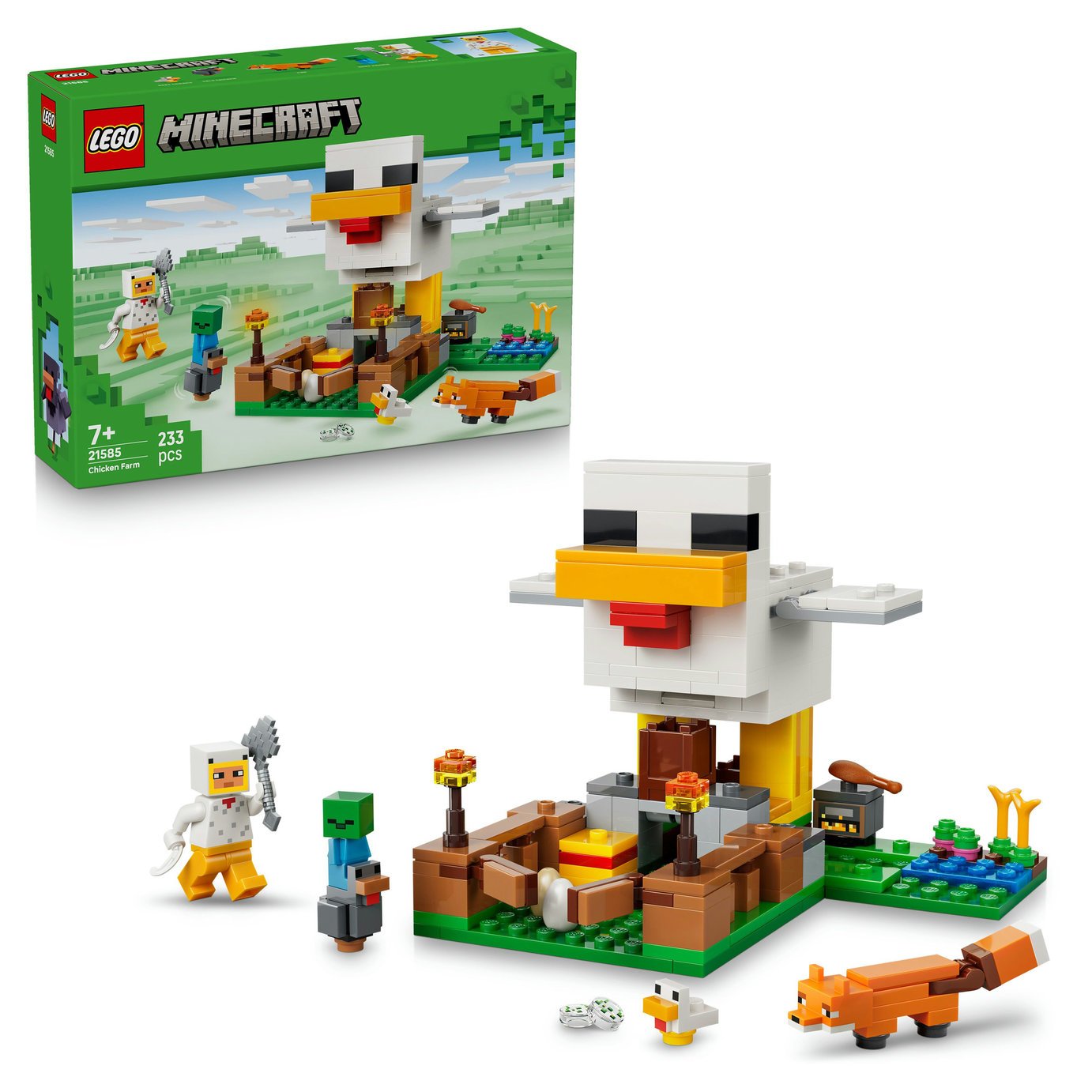 LEGO Minecraft Chicken Farm Gaming Toy with Figures 21585