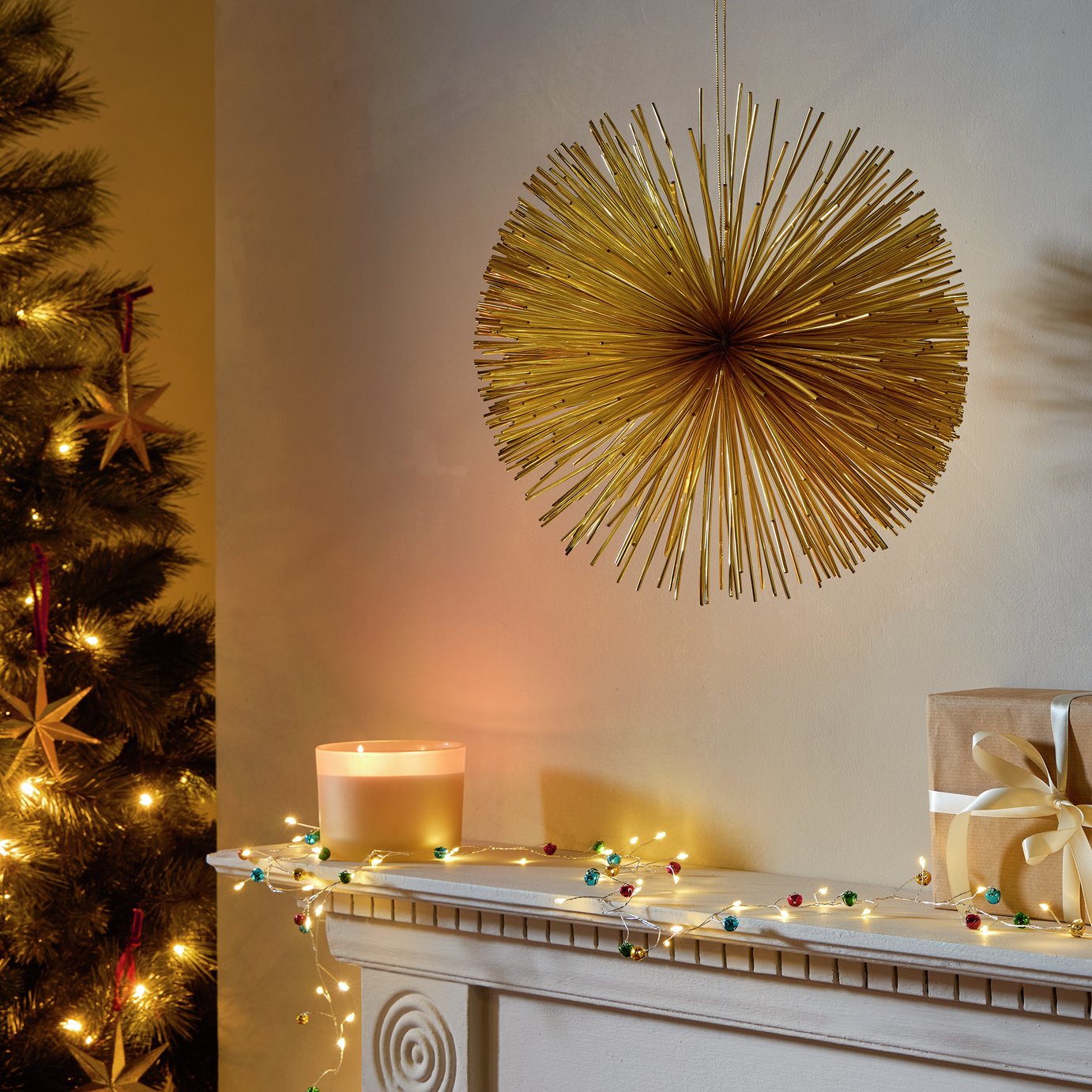 Argos Home Large Firework Christmas Hanging Decoration