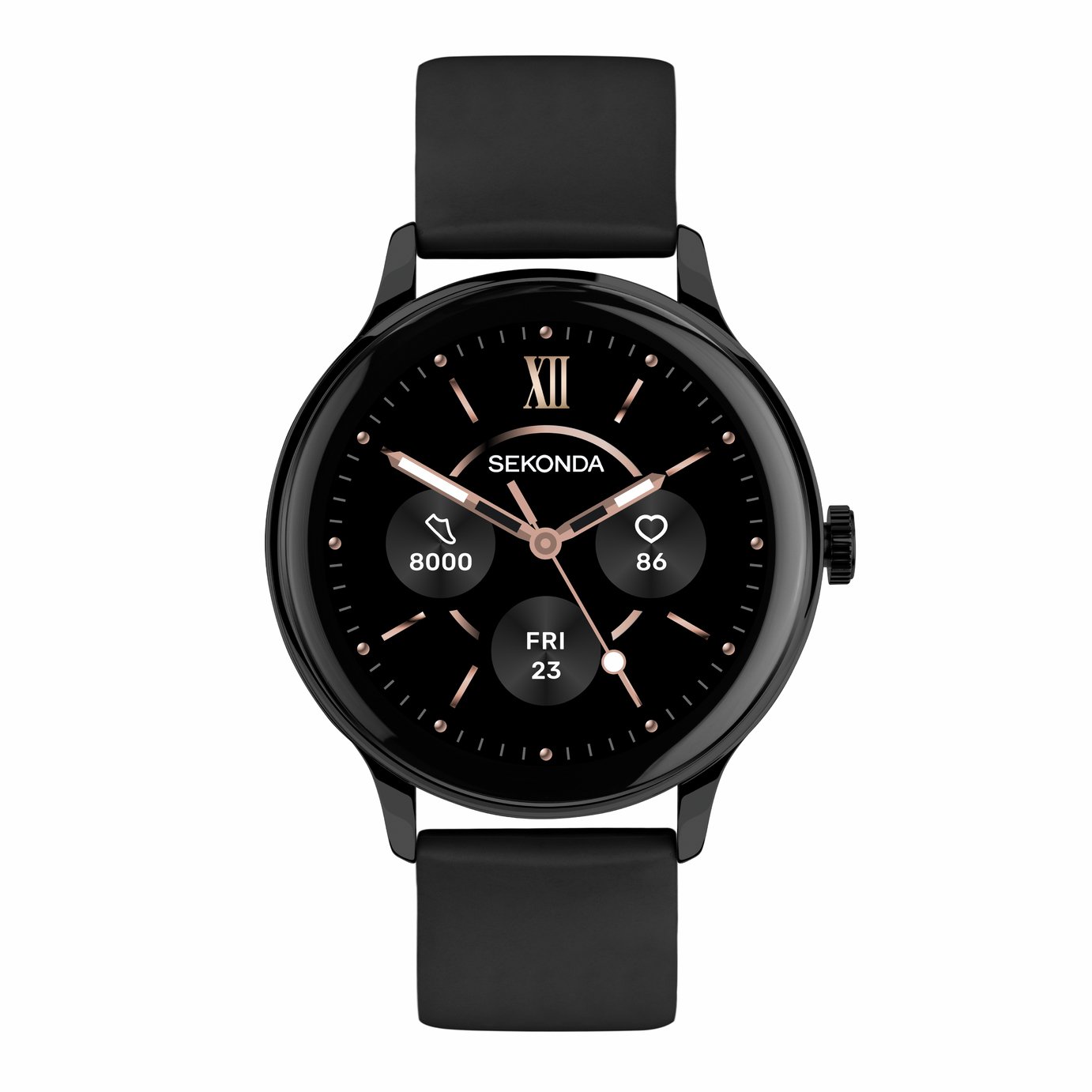 Sekonda Flex Plus Black Silicone Smart Watch