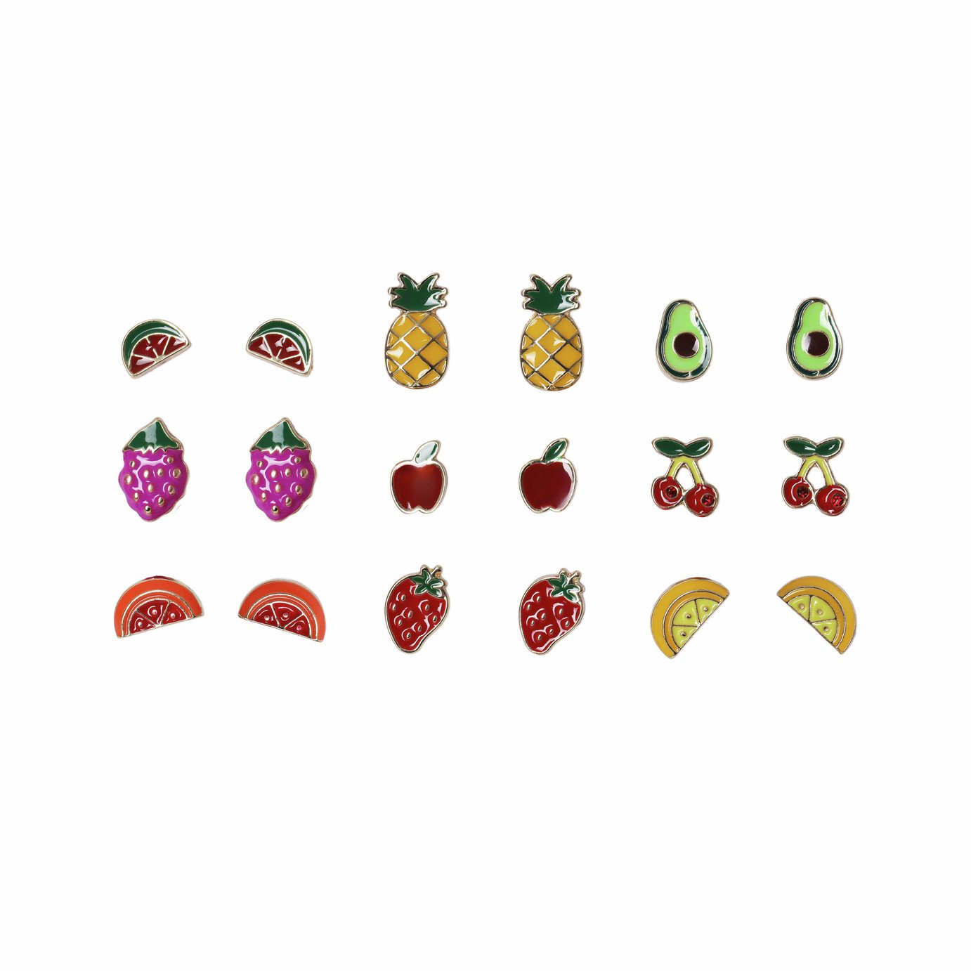 Flitzy Kids Fruit Stud Earrings Set