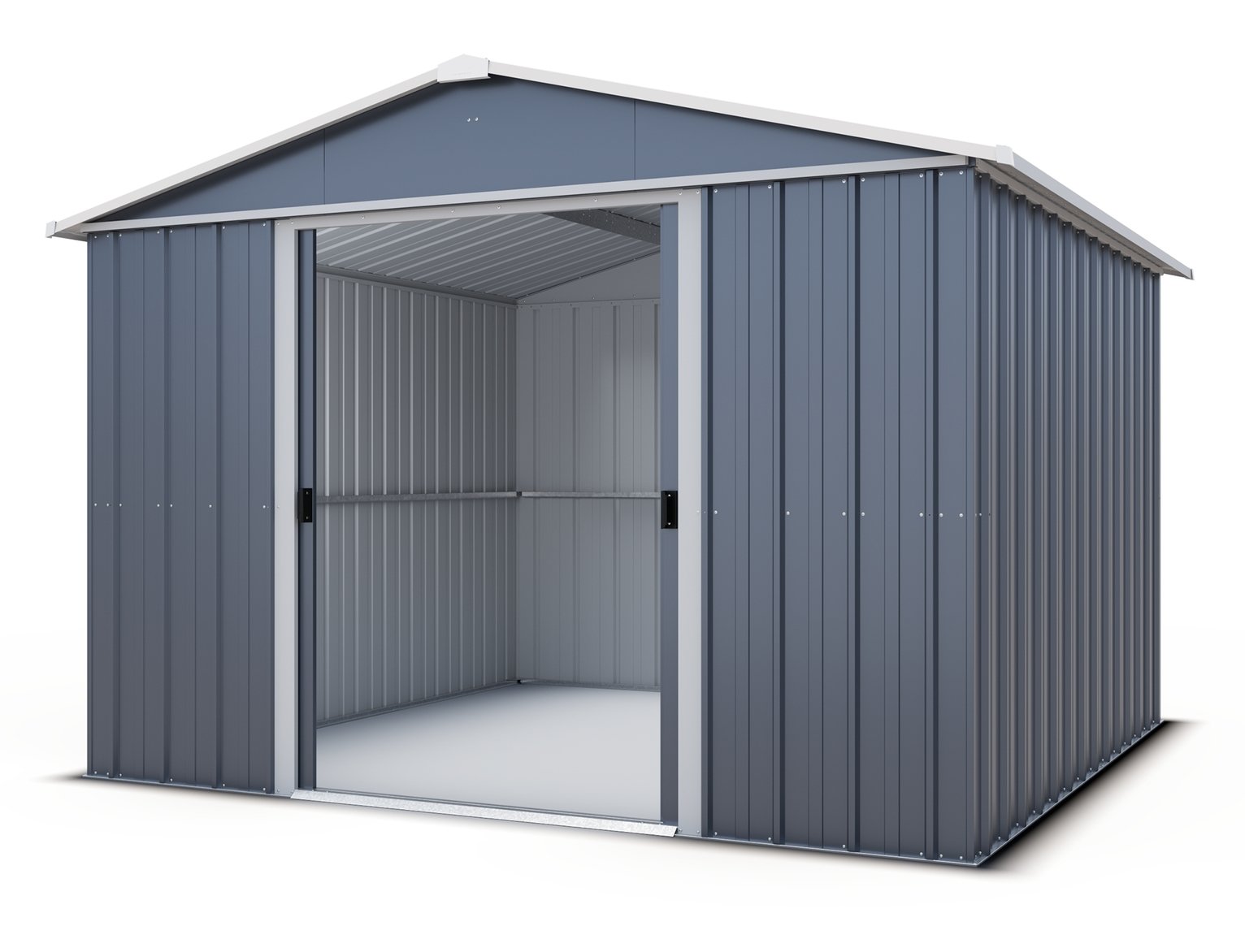 Yardmaster Metal Castleton Apex Garden Shed - 10x10ft