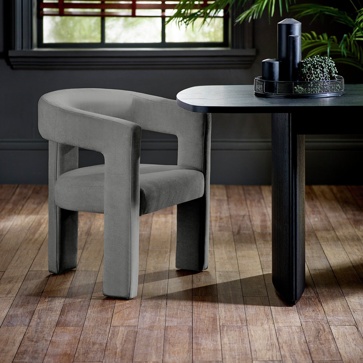 Julian Bowen Elara Fabric Dining Chair - Grey