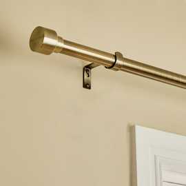 Argos Home Extendable Metal Stud Antique Brass Curtain Pole - 165 - 300cm