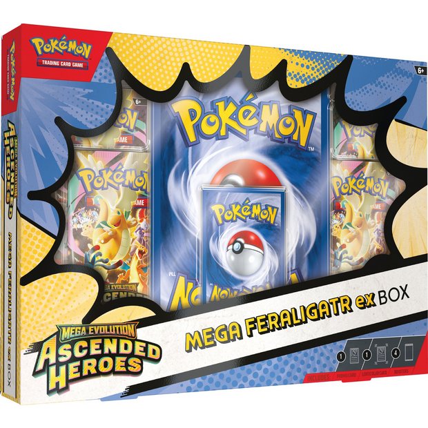 Buy Pokmon Mega Evolution Ascended Heroes Mega Feraligatr ex Box | Trading  cards and card games | Argos