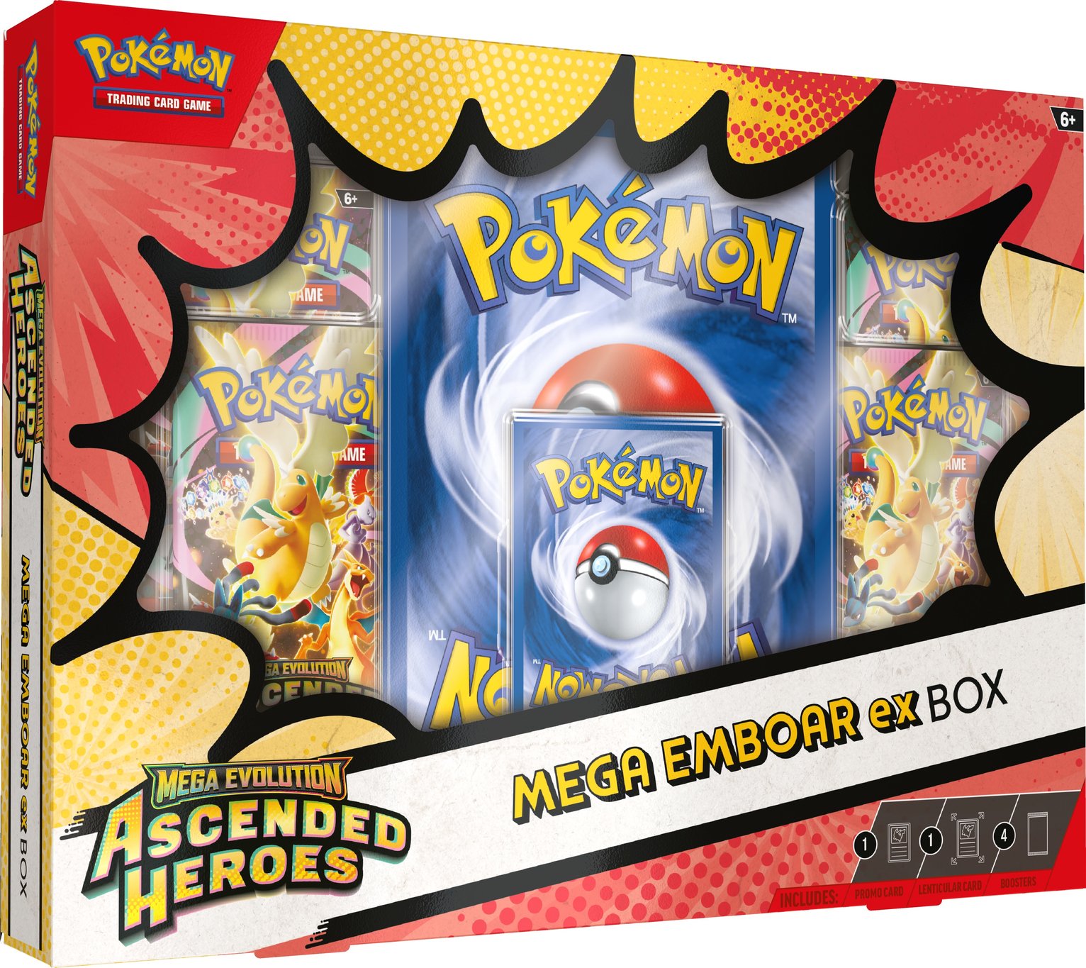 Pokémon Mega Evolution Ascended Heroes Mega Emboar ex Box