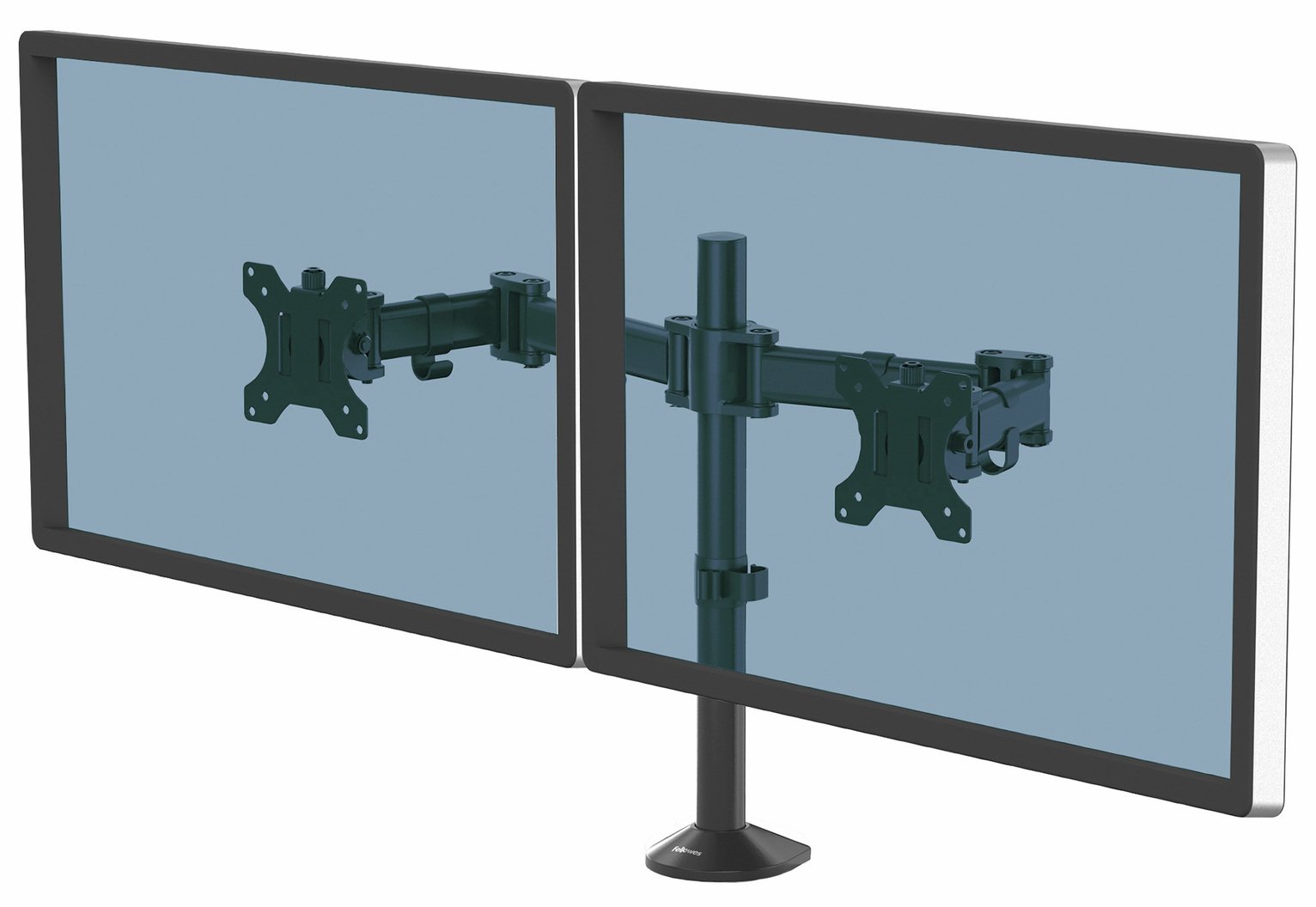 Fellowes Reflex Up to 27 Inch Dual Monitor Arm - Black