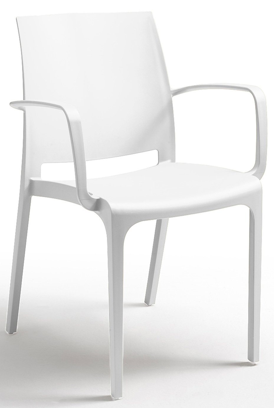 Bica Volga Contract Stack Chair - White
