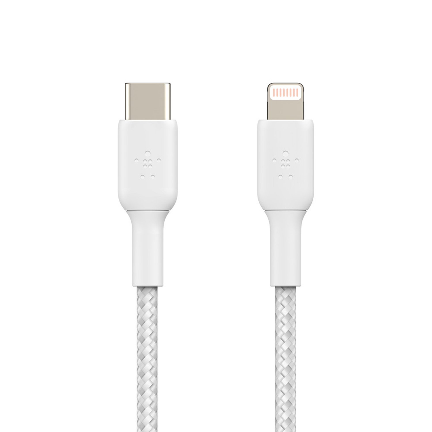 Belkin Braided USB-C to Lightning 1m Cable - White
