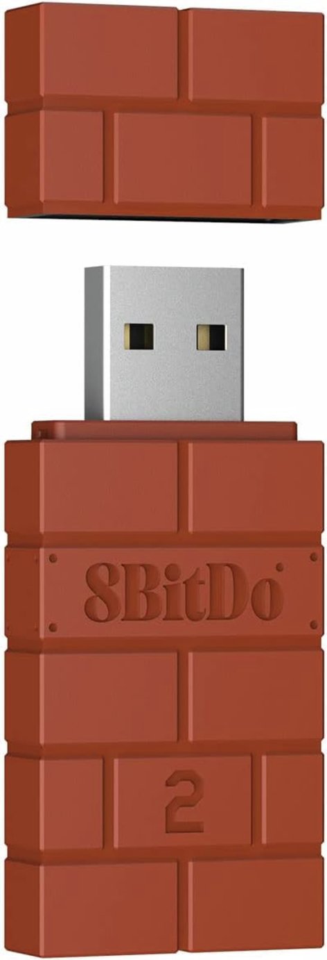 8BitDo Multi-Platform USB Wireless Adapter 2 – Brown