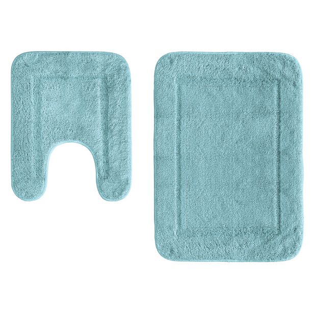 Buy Argos Home Bath and Pedestal Set - Sky Blue | Bath mats | Argos