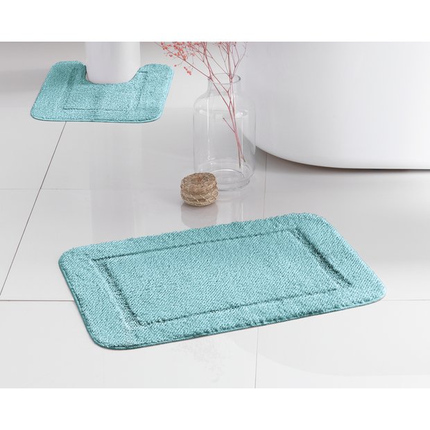 Buy Argos Home Bath and Pedestal Set - Sky Blue | Bath mats | Argos