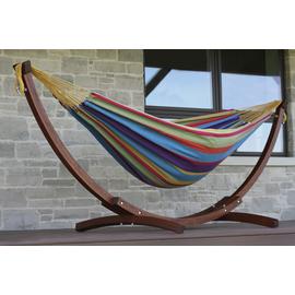 Buy Vivere Oasis Double Hammock with Wooden Stand Hammocks and swing seats Argos