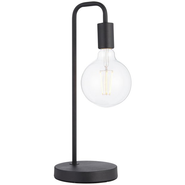 Black bedside on sale table lamps