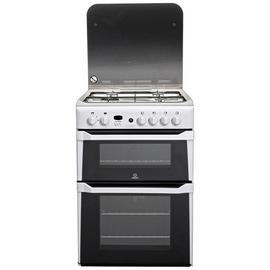 Indesit ID60G2W 60cm Double Oven Gas Cooker - White