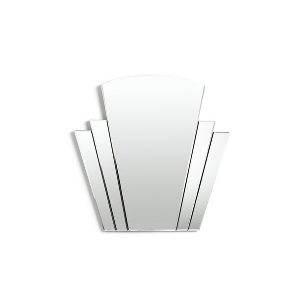 Buy Habitat Olivia Art Deco Wall Mirror - Silver | Wall mirrors | Argos