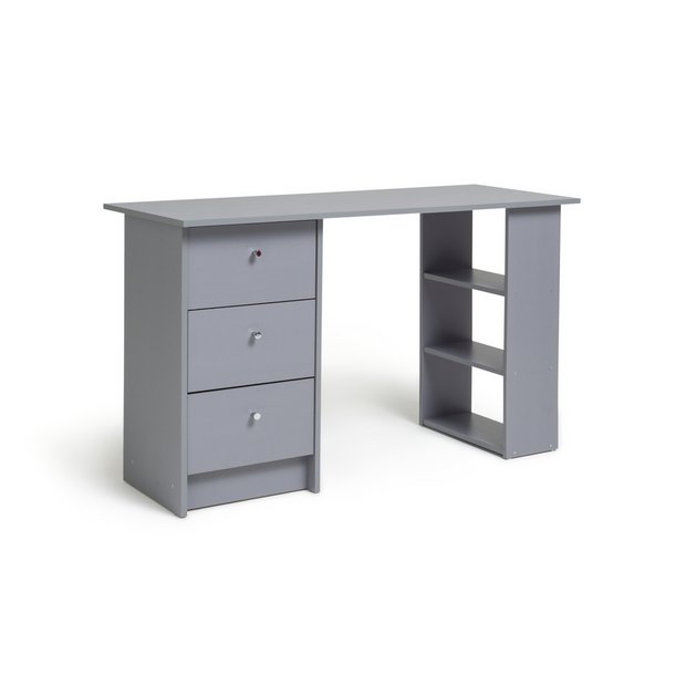Buy Argos Home Malibu 3 Drawer Office Desk Grey Desks Argos