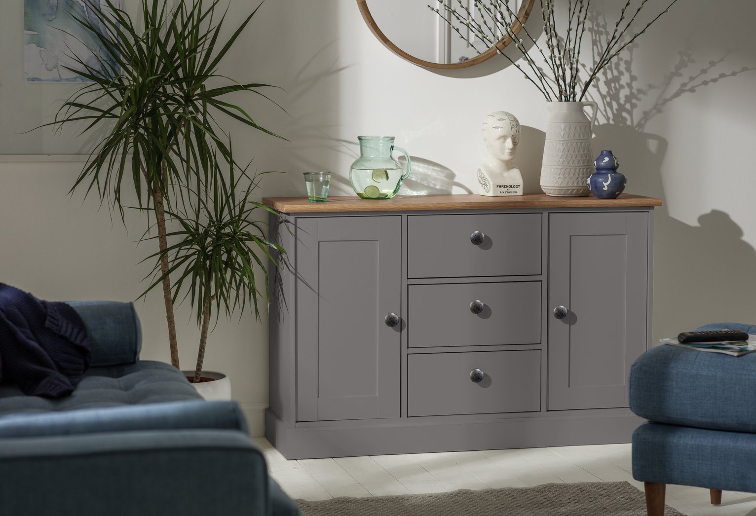 Argos Home Winchester 2 Door 3 Drawer Sideboard