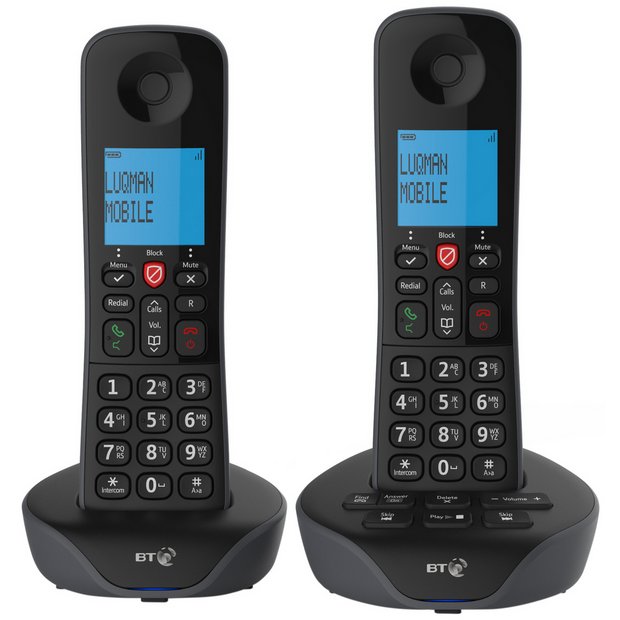 Buy Bt70 Cordless Telephone With Answer Machine Twin Telephones Argos