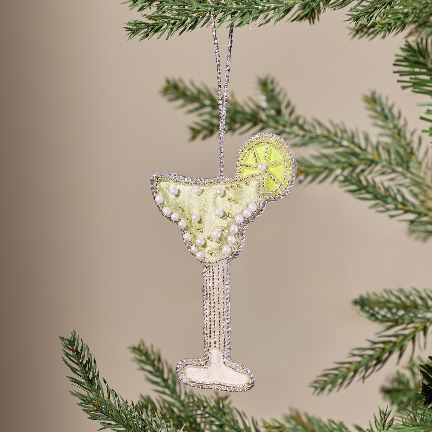 Argos Home Beaded Margarita Hanging Christmas Ornament