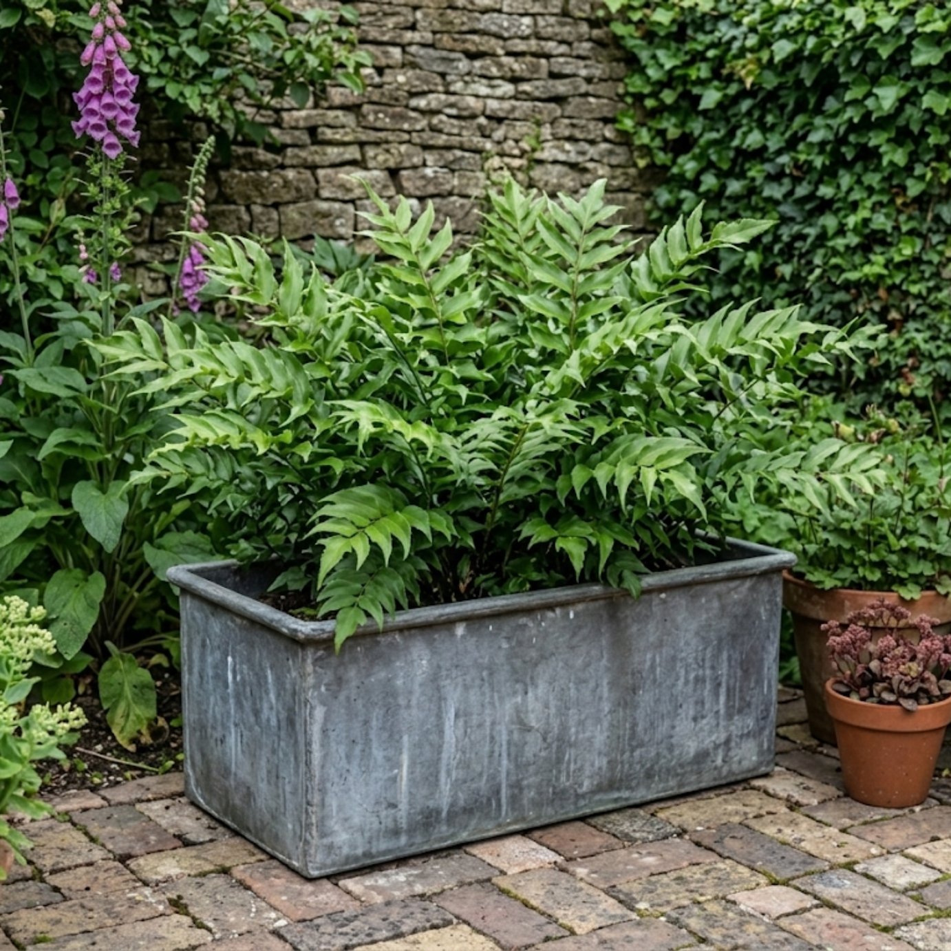 Accelopack Holly Fern Green Plant - Pack of 3