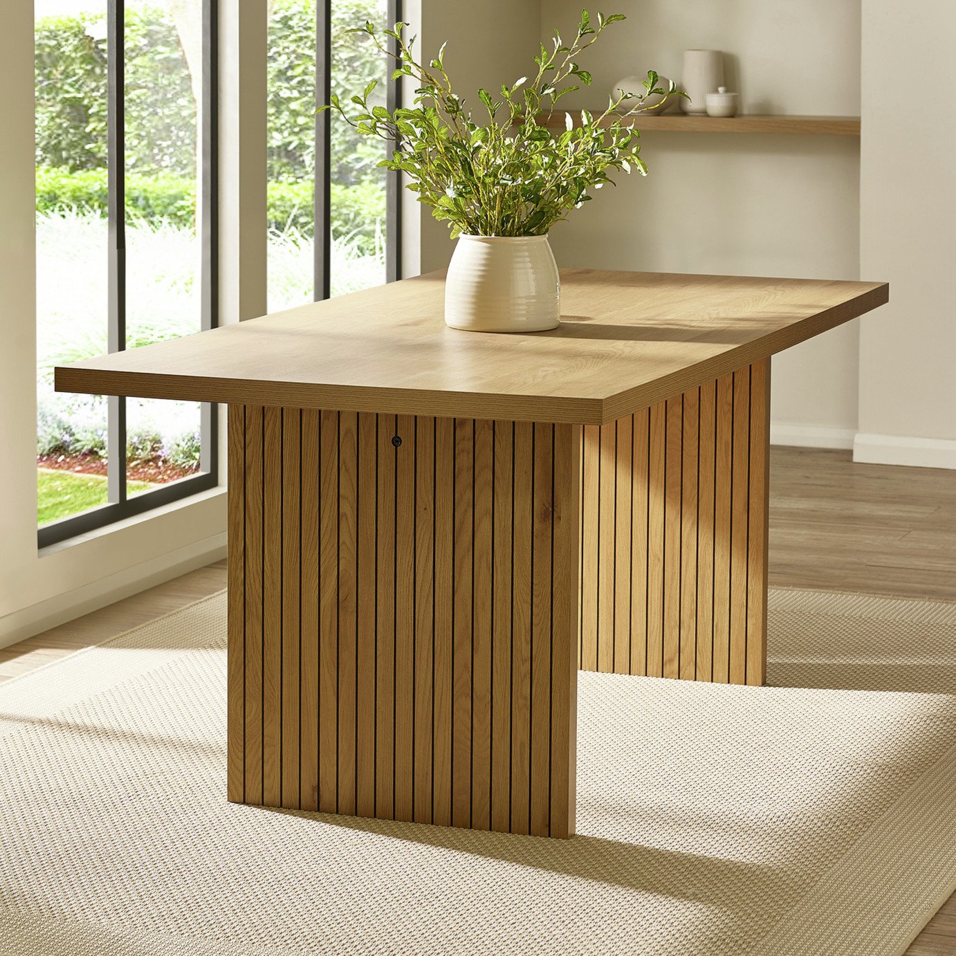 Julian Bowen Arundel 4 Seater Dining Table - Oak Effect