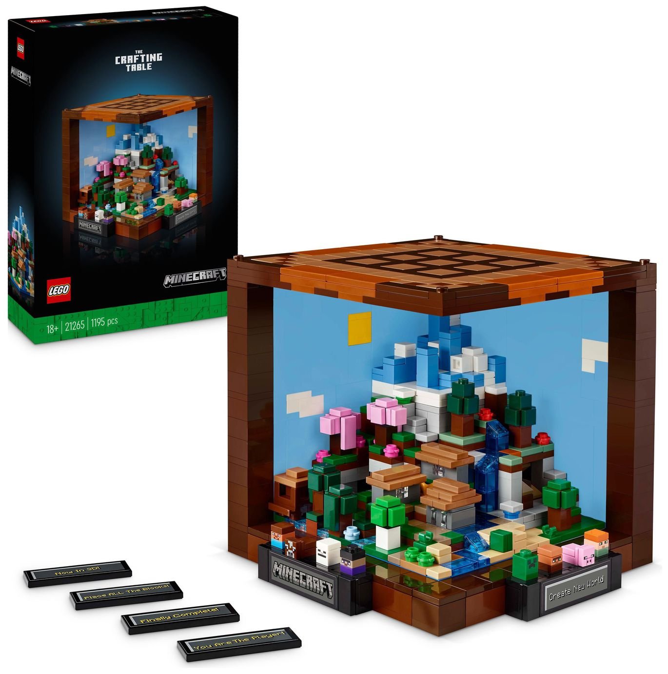 LEGO Minecraft The Crafting Table model Set for Adults 21265