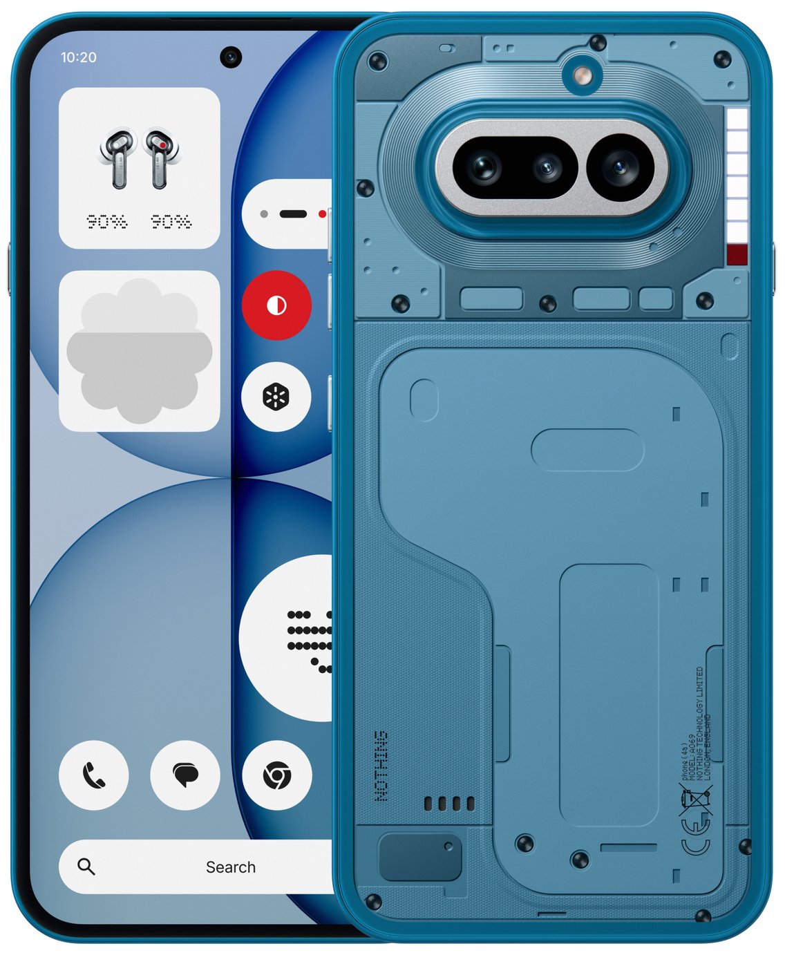 SIM Free Nothing Phone (4a) 5G 256GB AI Mobile Phone - Blue