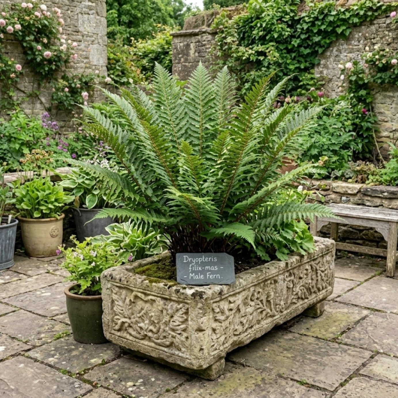 Accelopack Male Fern Green Plant - Pack of 3