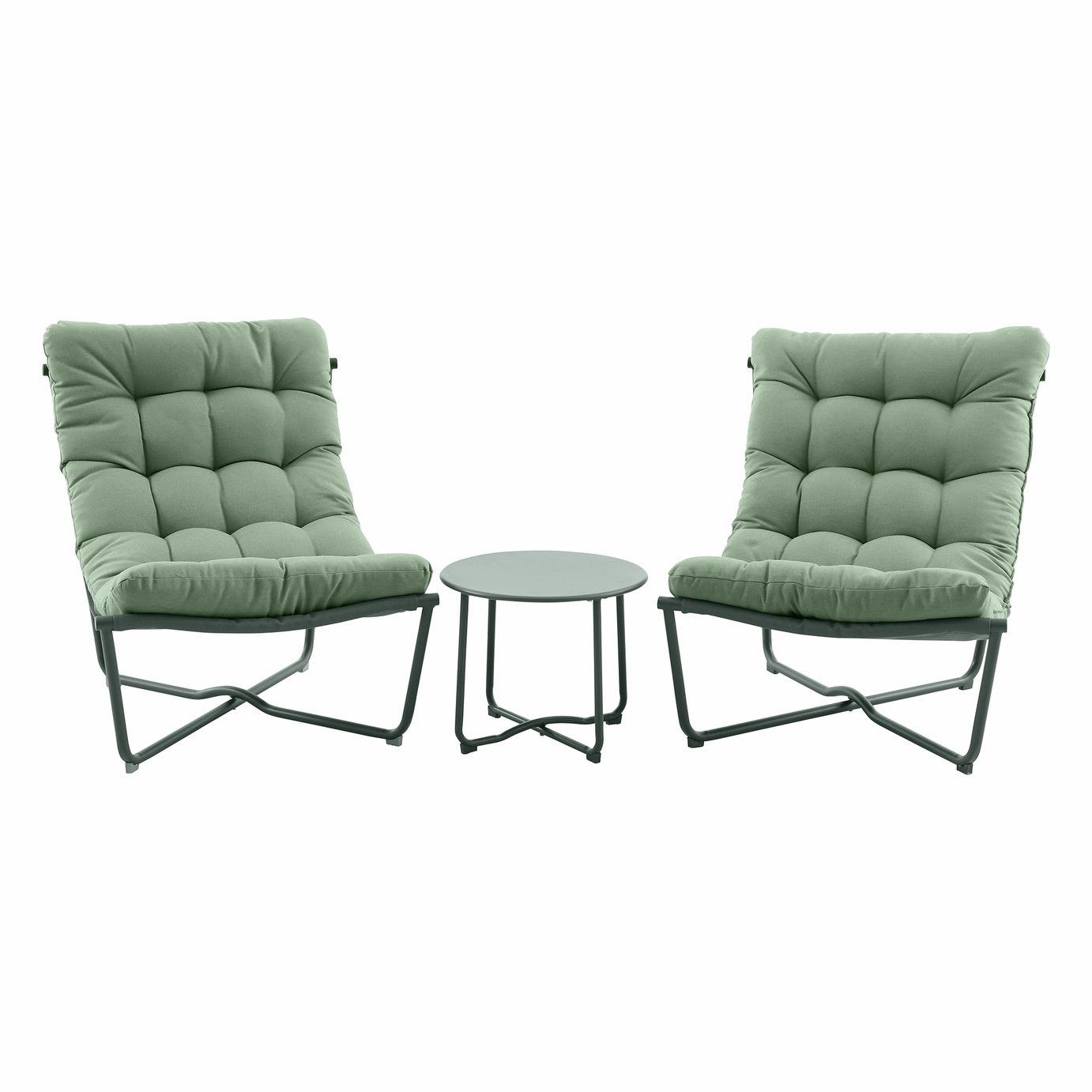 Pacific Clermont Set of 2 Outdoor Lounging Set - Moss Green