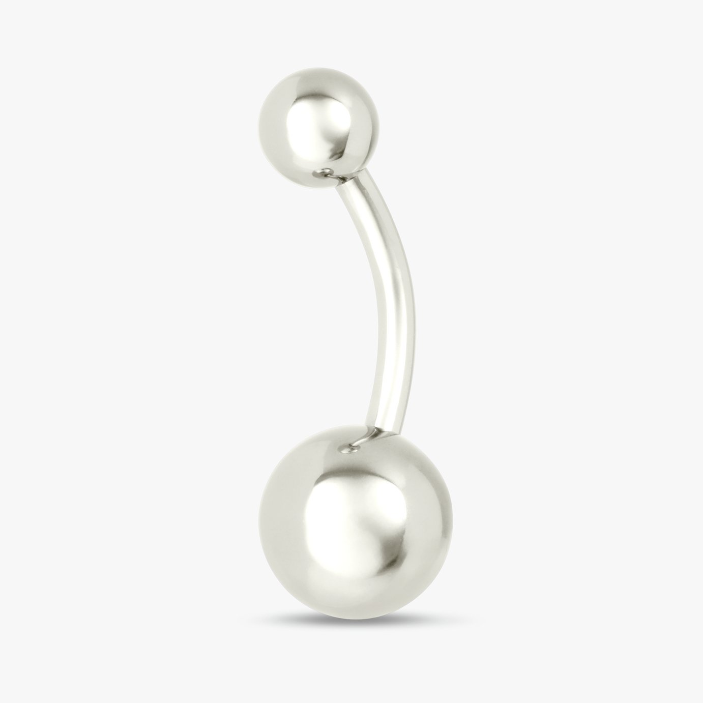 Revere Plain Silver Surgical Steel Belly Bar