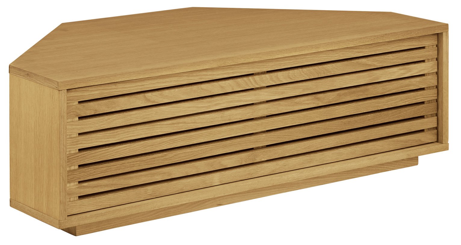 Habitat Max 1 Door Corner Oak TV Unit - Natural