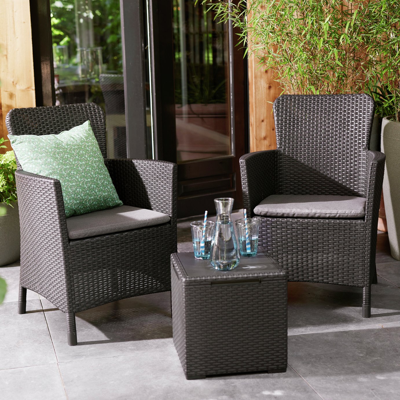 Keter Miami Balcony Set with Vigo Table